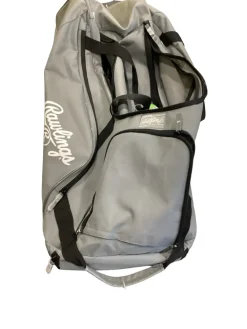 Used Rawlings CATCHERS WHEELED BAG BB/SB Team Wheeled Bag Grey
