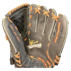 Used Rawlings FASTPITCH BB/SB Glove RH Throw Brown 12"