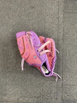 Used Rawlings GIRLS GLOVE BB/SB Glove T-ball Pink 6"