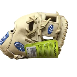 Used Rawlings HEART OF THE HIDE PRO204SB-2CC RH Throw Fastpitch Gloves Tan 11 1/2