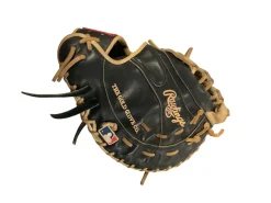 Used Rawlings HEART OF THE HIDE BB/SB First Base LH Throw Black 12 1/2"