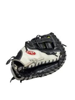 Used Rawlings HEART OF THE HIDE BB/SB First Base RH Throw White 13"