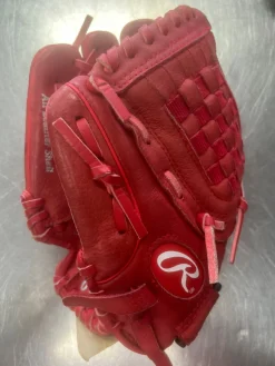 Used Rawlings HIGHLIGHT BB/SB Glove LH Throw Red 10 1/2"