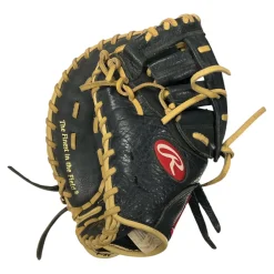 Used Rawlings HIGHLIGHT SERIES BB/SB First Base LH Throw Black 11 1/2