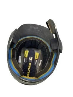 Used Rawlings IMPAX W/ JAWGUARD Batting Helmet w/Mask Black One Size
