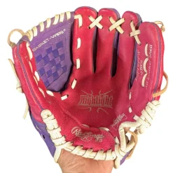 Used Rawlings 10IN RAWLINGS HIGHLIGHT FP GLV RH Throw Fastpitch Gloves Pink 10