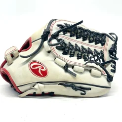 Used Rawlings LIBERTY ADVANCED RH Throw Fastpitch Gloves White 12 1/2