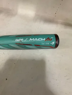 Used Rawlings MACH AI BB/SB USSSA 2 3/4 Bat 31"