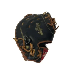 Used Rawlings MARK OF THE PRO 1B MITT BB/SB First Base RH Throw Black 12"