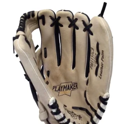 Used Rawlings PLAYMAKER PM1151CB BB/SB Glove RH Throw Black And Natural 11 1/2