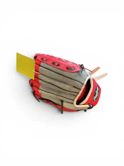 Used Rawlings PL10SS BB/SB Glove RH Throw Red 10"