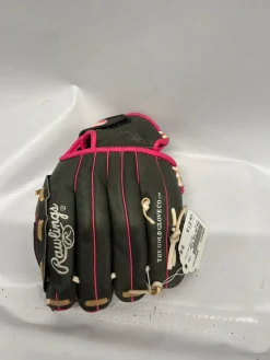 Used Rawlings RAWLINGS STORM BB/SB Glove RH Throw Black 10 1/2"