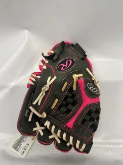 Used Rawlings RAWLINGS STORM BB/SB Glove RH Throw Black 10 1/2"