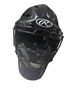 Used Rawlings RAWLINGS YTH CATCHERS HELMET Catchers Helmet w/Mask Black S/M