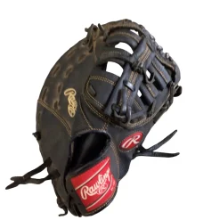Used Rawlings RENEGADE FBM BB/SB First Base RH Throw Black 12 1/2
