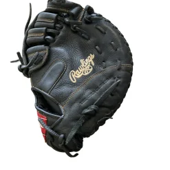 Used Rawlings RENEGADE FIRST BASE MITT BB/SB First Base LH Throw Black 11 1/2"