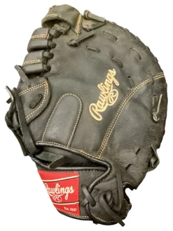 Used Rawlings RENEGADE R115FBM BB/SB First Base LH Throw Black 11 1/2"