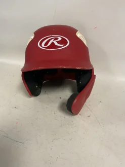 Used Rawlings R16EXT Batting Helmet No Mask Red SM