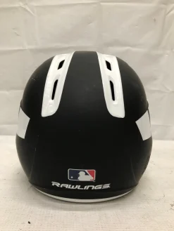 Used Rawlings R16J-R1 Batting Helmet w/Mask Black And White MD