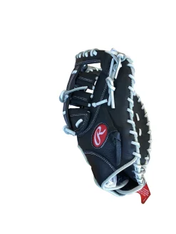 Used Rawlings SHUT OUT BB/SB First Base RH Throw Black 12"