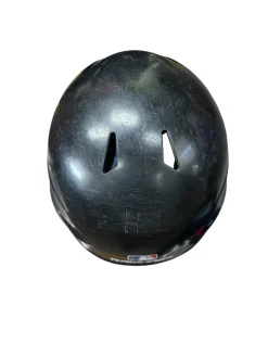 Used Rawlings YTH HELMET W GUARD Batting Helmet No Mask Black One Size