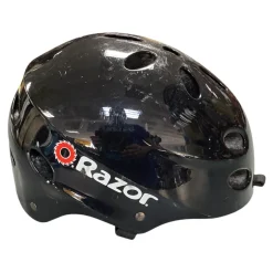 Used Razor BLACK HELMET Bike Helmet Black SM