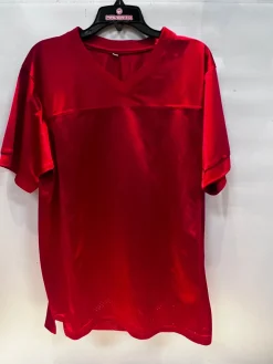 Used RED PRACTICE JERESEY YTH MD FB Top Youth Red MD