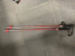 Used RED SKI POLES Boys DH Ski Pole Red 95 cm / 38 in