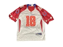 Used Reebok ALSTAR PEYTON MANNING FB Top Adult Red LG