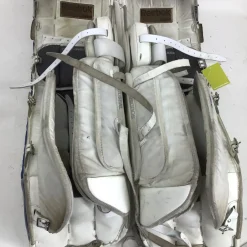 Used Reebok 18K 35+2 LEG PADS SR LEG PADS Goalie Leg Pads Senior White 35"