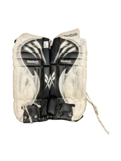Used Reebok 7YT Goalie Leg Pads Youth White 23"
