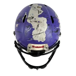 Used Riddell SPEED Football Helmet Purple LG