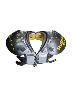 Used Riddell X FORCE II FB Shoulder Pads Yellow SM