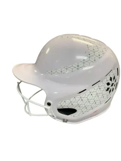 Used RIP-IT HELMET W CAGE WHITE Batting Helmet w/Mask White S/M