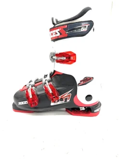 Used Roces AJUSTABLE 225-255 Boys DH Ski Boot White 225 MP - J04.5 - W5.5