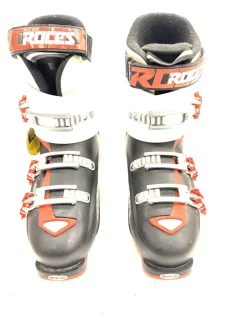 Used Roces AJUSTABLE 225-255 Boys DH Ski Boot White 225 MP - J04.5 - W5.5