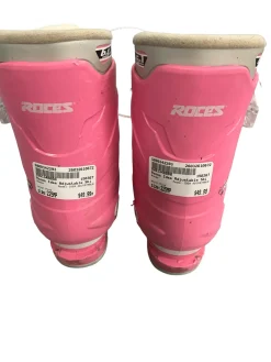 Used Roces IDEA ADJUSTABLE Girls DH Ski Boot Pink 225 MP - J04.5 - W5.5