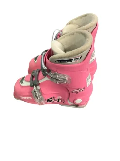 Used Roces IDEA ADJUSTABLE Girls DH Ski Boot Pink 225 MP - J04.5 - W5.5