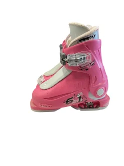 Used Roces IDEA 6IN1 SZ 16.0-18.5 Girls DH Ski Boot Pink 160 MP - Y09