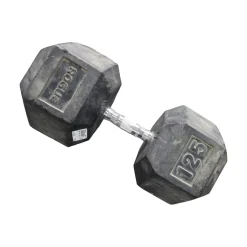 Used Rogue Hex Dumbbell (Each) 125 lb