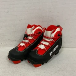 Used Rossignol Boys NNN XC Ski Boots Red YT-10