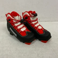 Used Rossignol Boys NNN XC Ski Boots Red YT-10