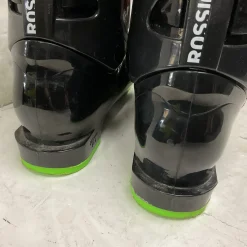 Used Rossignol COMP J3 Boys DH Ski Boot Black And Neon Green 215 MP - J03