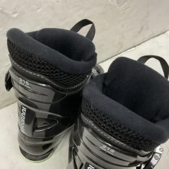 Used Rossignol COMP J3 Boys DH Ski Boot Black And Neon Green 215 MP - J03
