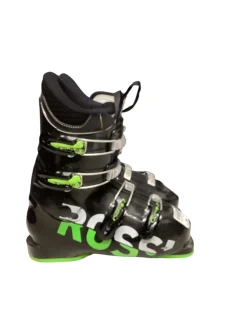 Used Rossignol COMP J Boys DH Ski Boot Black 245 MP - M06.5 - W07.5