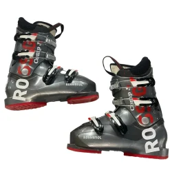 Used Rossignol COMP J4 Girls DH Ski Boot Grey 245 MP - M06.5 - W07.5
