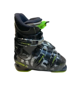 Used Rossignol COMP J SZ 1 Boys DH Ski Boot Black 205 MP - J01
