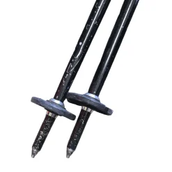 Used Rossignol COURSE 125CM Mens DH Ski Pole Black 125 cm / 50 in