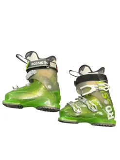 Used Rossignol EVO R Mens DH Ski Boot Green 245 MP - M06.5 - W07.5