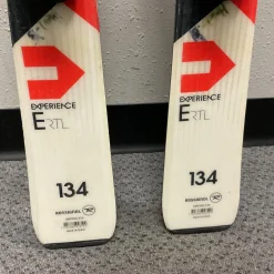 Used Rossignol EXPERIENCE RTL Boys DH Ski/Binding Orange And White 134 cm